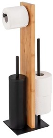 WENKO 25376100 - Súprava WC LESINA 18x69 cm hnedá/čierna