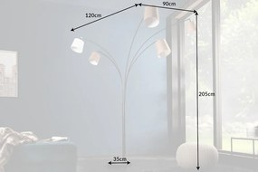 Stojacia lampa Levels biela béžová hnedá
