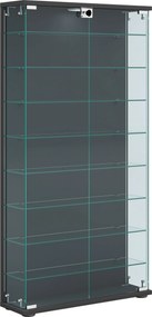XXXLutz VITRÍNA, antracitová, 59/114/17 cm MID.YOU - Sklenené vitríny - 000657051102