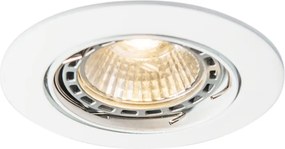 Inteligentné zapustené bodové svietidlo biele nastaviteľné vrátane WiFi GU10 - Edu