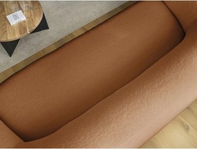 Oranžová pohovka z textílie buklé 193 cm Elina – Bobochic Paris