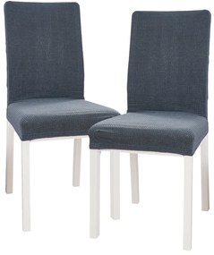 4Home Napínací poťah na stoličku Magic clean tmavosivá, súprava 2 ks