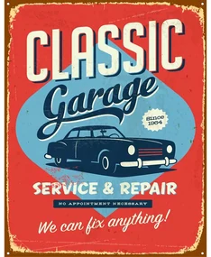 Ceduľa Classic Garage