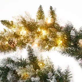 vidaXL Vianočná girlanda s LED svetielkami zelená 5,2 m PVC-