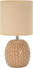 Stolná lampa Pontus 27 cm broskyňová