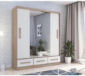 Skriňa Angelica C1 kraft zlatá/Biely