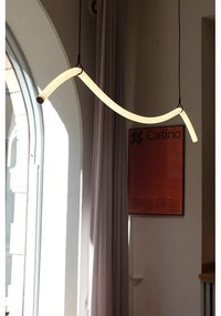 Čierno-biele LED závesné svietidlo Melt – Markslöjd