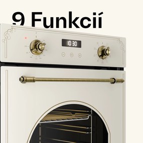 Klarstein Victoria vstavaná rúra 45 cm 49 l krémová