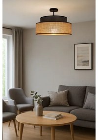 Prisadený luster BOHO 1xE27/60W/230V pr. 40 cm hnedá/béžová