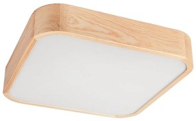 Stropné svietidlo NATURAL SQUARE 4xE27/15W/230V 45x45 cm borovica