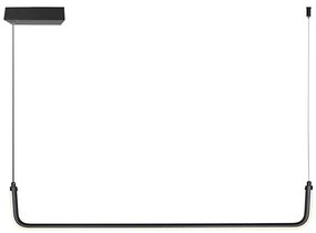 LED Luster na lanku LED/12W/230V 4000K 90 cm čierna