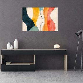 Obraz - Minimalistická farebná ilustrácia II. (90x60 cm)