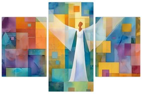 Obraz - Geometrický anjel (90x60 cm)