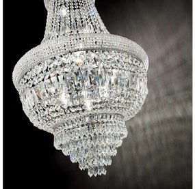 Ideal Lux - Krištáľový luster na reťazi DUBAI 10xE14/28W/230V pr. 52 cm chróm