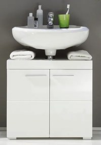 Kúpeľňová skrinka pod umývadlo Amanda 301, lesklá biela