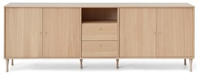 Nízka komoda v dekore duba 220x76 cm Mistral - Hammel Furniture