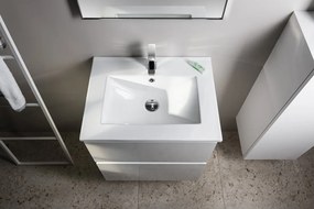 Sapho Sapho, EZARA umývadlová skrinka 59,2x64x46cm, biela lesk, EZ601-3030