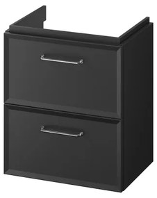 Cersanit S1021-006-Závesná kúpeľňová skrinka pod umývadlo MILLE SLIM 50x35 cm čierna