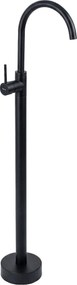 Rea Lungo, voľne stojaca umývadlová batéria, čierna matná, REA-B4302