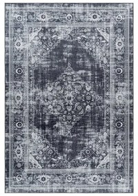 Ayyildiz Kusový koberec FIESTA 4301, Čierna Rozmer koberca: 80 x 150 cm