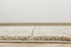 Kúpeľňový koberček Inez béžový, geometrický