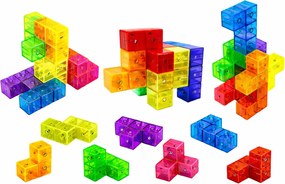 LEAN Toys Magická skladačka Magická kocka 156 kariet s výzvou 9 el.