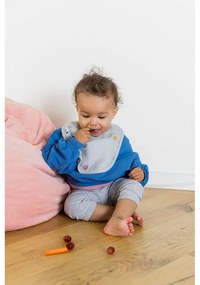 Sivý mušelínový podbradník Kindsgut Dots