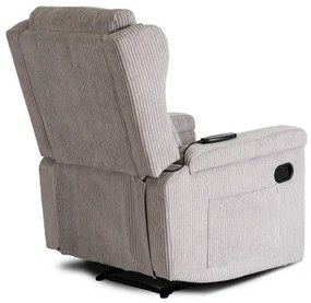 Masážne kreslo ANDREA, sivý menčester