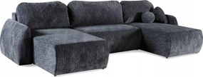 Rohová sedačka Luno Max U s funkciou spania a úložným priestorom, moderná, veľká, 347 cm