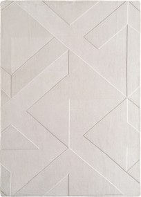 Ayyildiz, Koberec behúň Pompei 1613 cream, 80x250, biela, chodba / predsieň