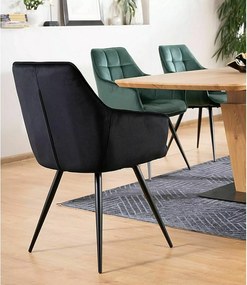 SI Lilia Velvet stolička čierna
