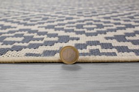 Flair Rugs koberce Kusový koberec Florence Alfresco Moretti Beige/Anthracite štvorec – na von aj na doma - 200x200 cm