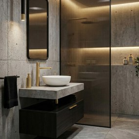 Rea Tess, vysoká umývadlová batéria h-315, zlatá matná, REA-B5660