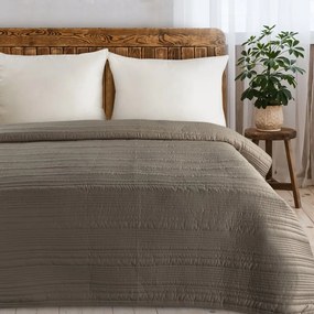Dekorstudio Prehoz na posteľ TARA v tmavobéžovej farbe Rozmer prehozu (šírka x dĺžka): 170x210cm