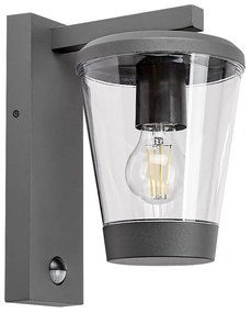 Rabalux 7267 - Vonkajšia nástenná lampa so senzorom SAVANO 1xE27/40W/230V IP44 RL7267