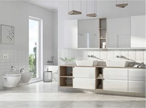 Cersanit Moduo, závesná skrinka + umývadlo 80cm, biela, S801-316-DSM