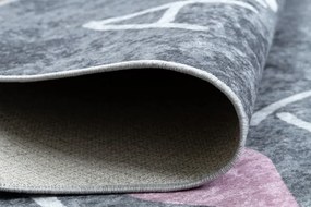 Dywany Łuszczów, Detský kusový koberec Junior 52106.801 Alphabet grey, 120x170, šedá, detská izba