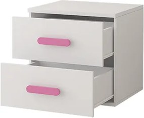 Nočný stolík SCOUT - biely (viac variant)