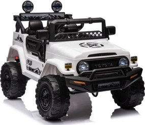 LEAN CARS Elektrické autíčko Toyota FJ 4x4 biele