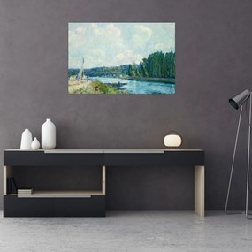 Obraz - Alfred Sisley, The Banks of the Oise, reprodukcia (90x60 cm)
