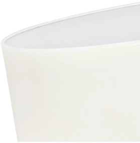 Stropné svietidlo Gaja, 1x krémové textilné tienidlo, (biele plexisklo), (fi 50cm)
