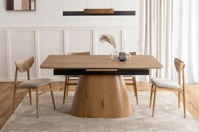 LIZBONA Keramický rozkladací stôl 160-200 cm dub/dub