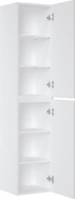 Comad Doplnková kúpeľňová skrinka vysoká Iconic White 35 biela