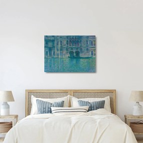 Sklenený obraz - Claude Monet, Palazzo da Mula, Venice, reprodukcia (70x50 cm)