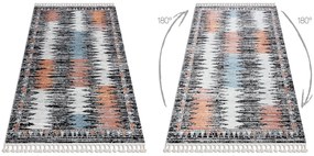 Moderný koberec BELLE BR23A čierno / ružový