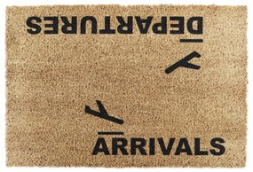 Rohožka z kokosového vlákna 40x60 cm Arrivals and Departures – Artsy Doormats