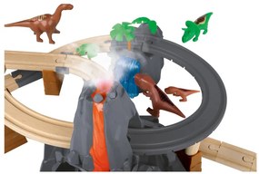 Playtive Drevená železničná súprava City Express/Dinoland (Dinoland)  (100356699)