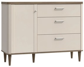 Komoda so zásuvkami VIRO hnedá/béžová