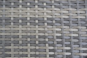 ASKO Záhradné ratanové kreslo polohovateľné CALVIN (sivá)