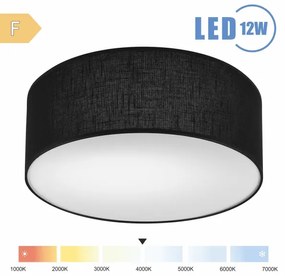 Brilagi - LED Stropné svietidlo SIRIJA LED/12W/230V pr. 35 cm čierna